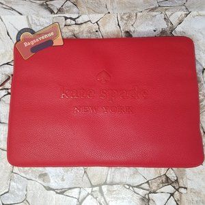 Sienne Logo Laptop Sleeve Case Hot Chili Red Laptop Case Kate Spade 15” Laptop